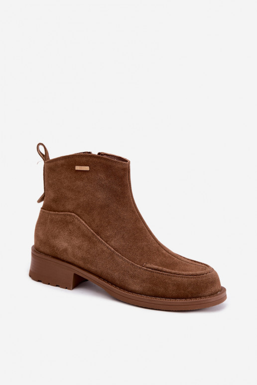 Damen Wildlederstiefel mit Isolierung Big Star UU274601 braun