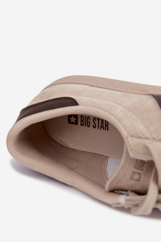 Kunstveloursleder Damen-Sneaker Big Star UU274440 in Sand