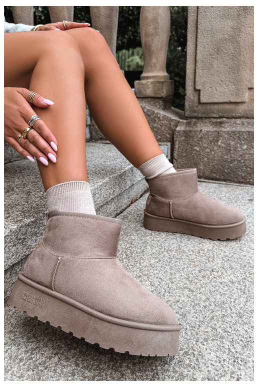 Schneestiefel mit Plattform Big Star UU274224 in Sand