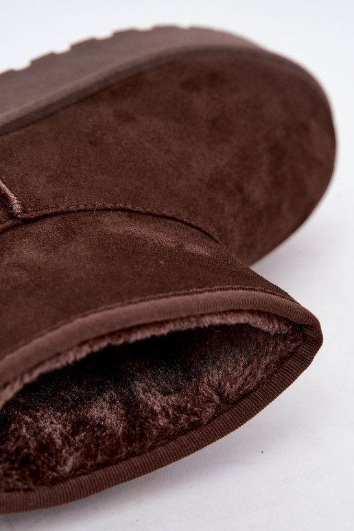 Schneestiefel mit Plattform Big Star UU274223 in Schokolade