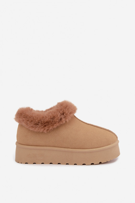 Schneestiefel mit Plattform und Fell Big Star UU274202 in Braun