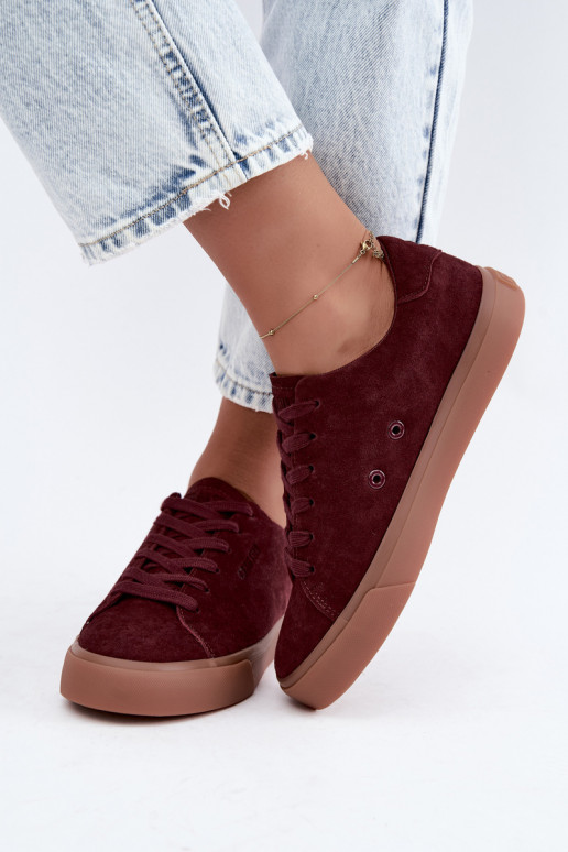 Damen-Sneaker Big Star UU274242 in Bordeaux