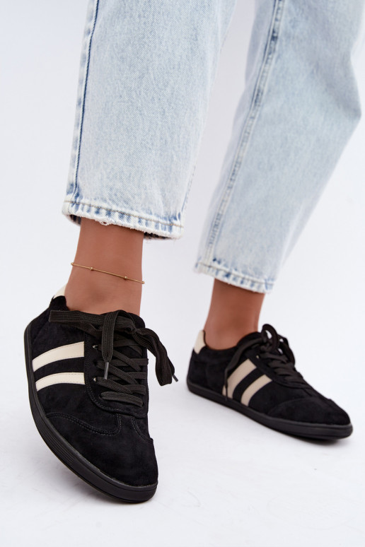 Damen Sneaker Barefoot in Schwarz Kessy