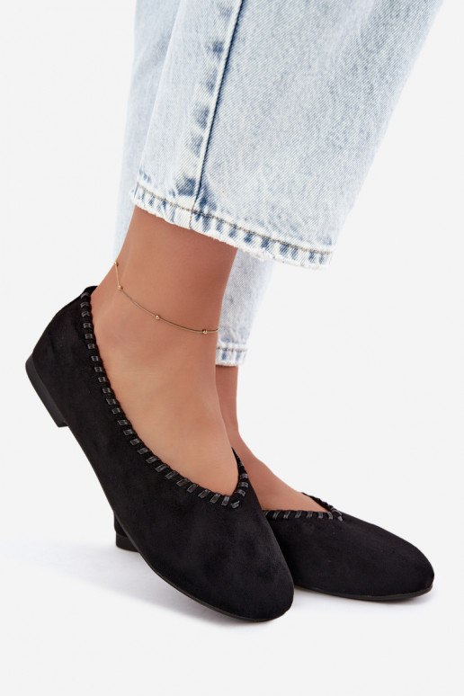 Schwarze Ballerinas mit geflochtenem Detail Talessa