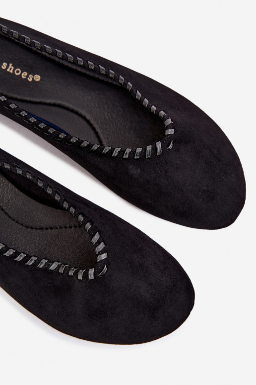 Schwarze Ballerinas mit geflochtenem Detail Talessa