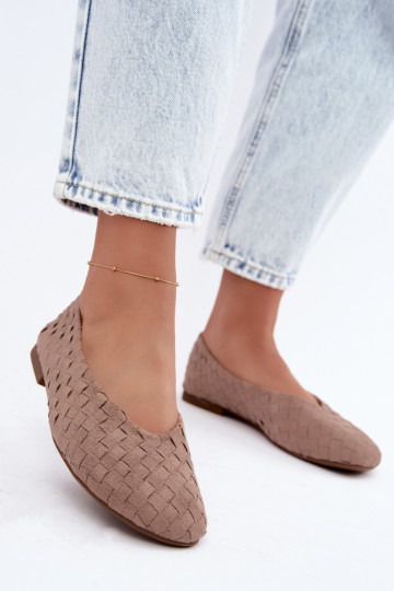 Beige Ballerinas mit Mustern Larelle 2