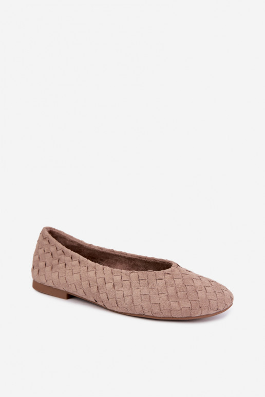 Beige Ballerinas mit Mustern Larelle