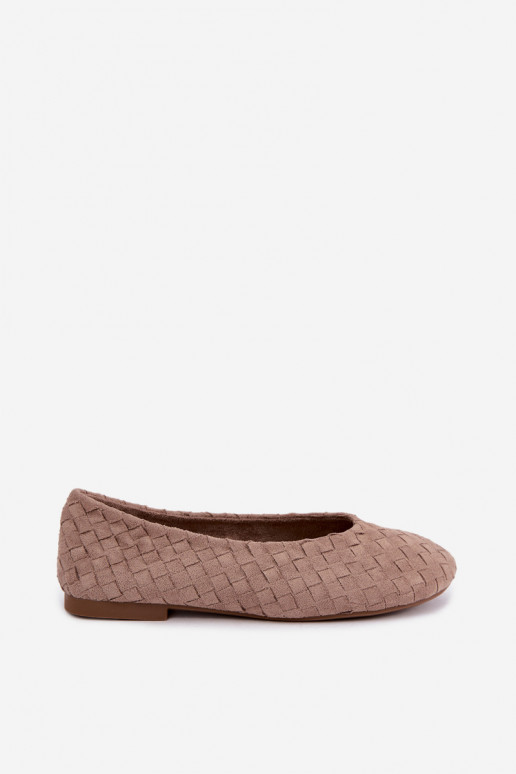 Beige Ballerinas mit Mustern Larelle
