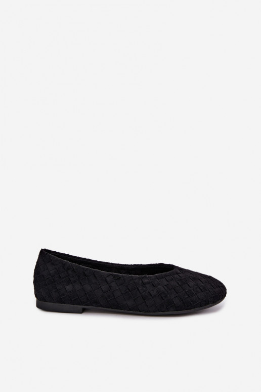 Schwarze Ballerinas mit Mustern Larelle