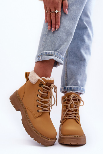 Schuhe Feminin mit AufZuärmen braune Farbe Jette