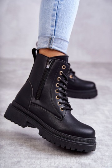 Damen isolierte schwarze Stiefeletten Dorchen 2