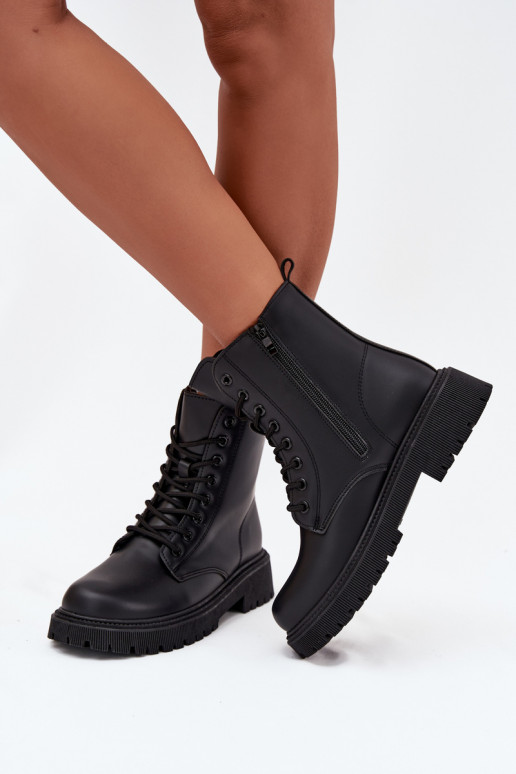 Damen isolierte schwarze Arbeitsstiefeletten Tavera