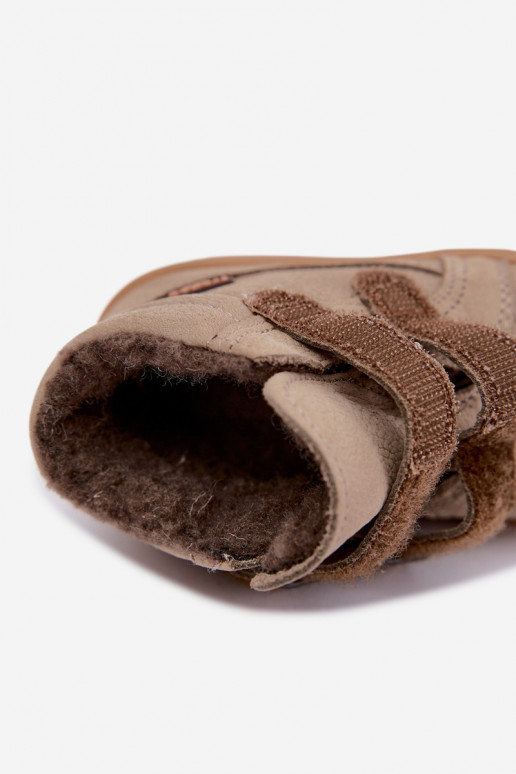 Leder Kinder Winterstiefel Froddo G2110138-4 sandfarben