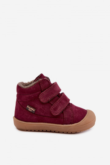 Leder Kinder Winterstiefel Froddo G2110138-12 bordeauxrot 2