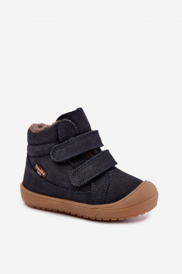 Leder Kinder Winterstiefel Froddo G2110138 dunkelblau