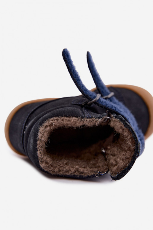 Leder Kinder Winterstiefel Froddo G2110138 dunkelblau