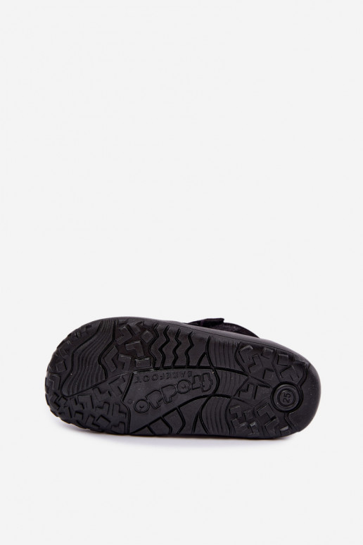 Wildleder Kinder Schuhe Barefoot Froddo G3110266-20 schwarz