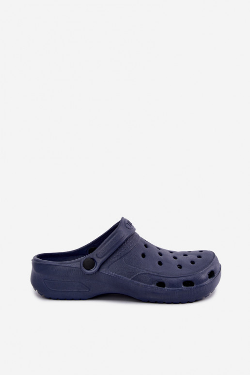 Dunkelblaue leichte Herren-Slipper Adriah