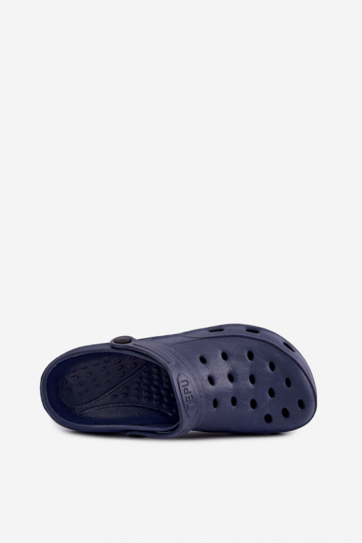 Dunkelblaue leichte Herren-Slipper Adriah