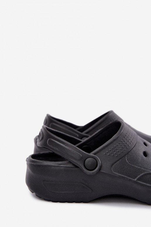 Schwarze leichte Herren-Slipper Adriah