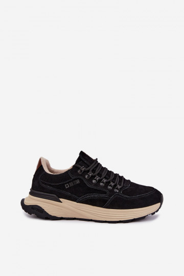 Herren-Sneaker aus Wildleder Big Star OO174321 schwarz 2