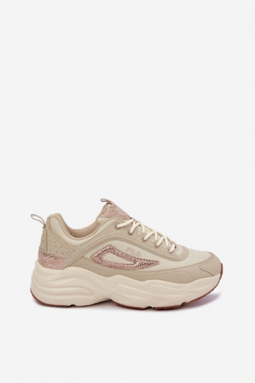 Damen-Sneaker mit Plattform FLA SKYE FFIN0586.73239 sandfarben 2