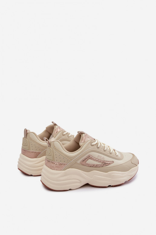 Damen-Sneaker mit Plattform FLA SKYE FFIN0586.73239 sandfarben