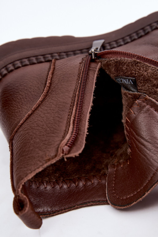 Wärmende Damenstiefeletten Vinceza 107249 braun