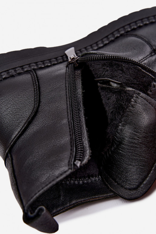 Wärmende Damenstiefeletten Vinceza 107249 schwarz