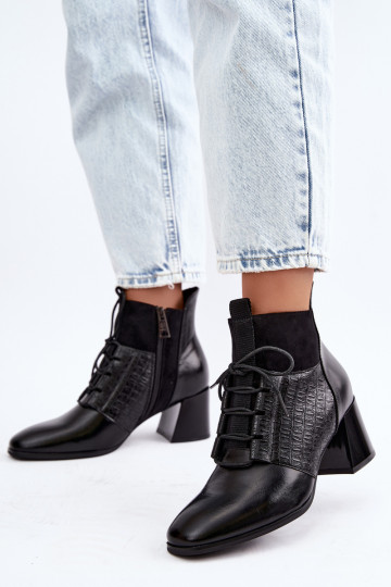 Stiefel mit Absätzen sich Zuarm laufen Vinceza 5867 schZuarze Farbe 2