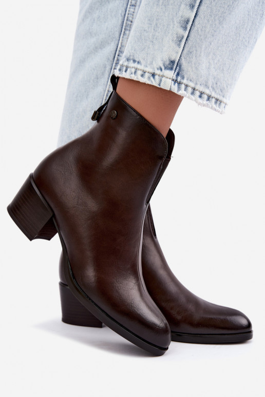 Isolierte Stiefeletten Klocke Vinceza 58654 in Schokoladenfarbe