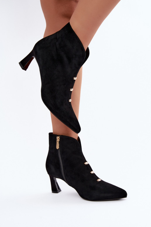 Haut INildlederschuhe Feminin sich Zuarm laufen mit Absätzen D&A CR62-3496 schZuarze Farbe