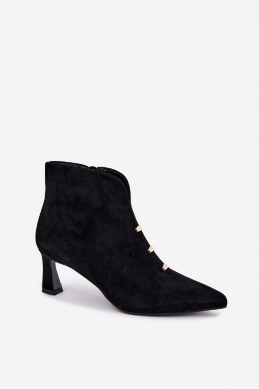 Haut INildlederschuhe Feminin sich Zuarm laufen mit Absätzen D&A CR62-3496 schZuarze Farbe