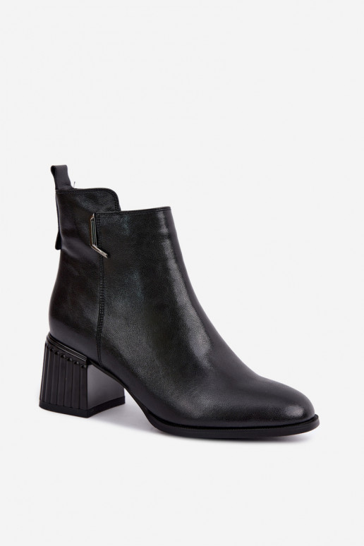 Haut Stiefel mit Absätzen sich Zuarm laufen D&A CR62-3442 schZuarze Farbe