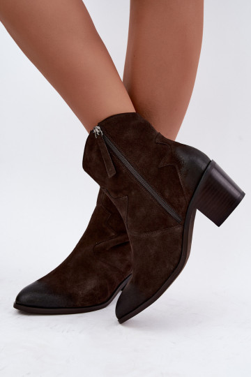 Haut INildlederschuhe CoZuboy-Stil sich Zuarm laufen D&A CR62-3395 dunkelbraun 2