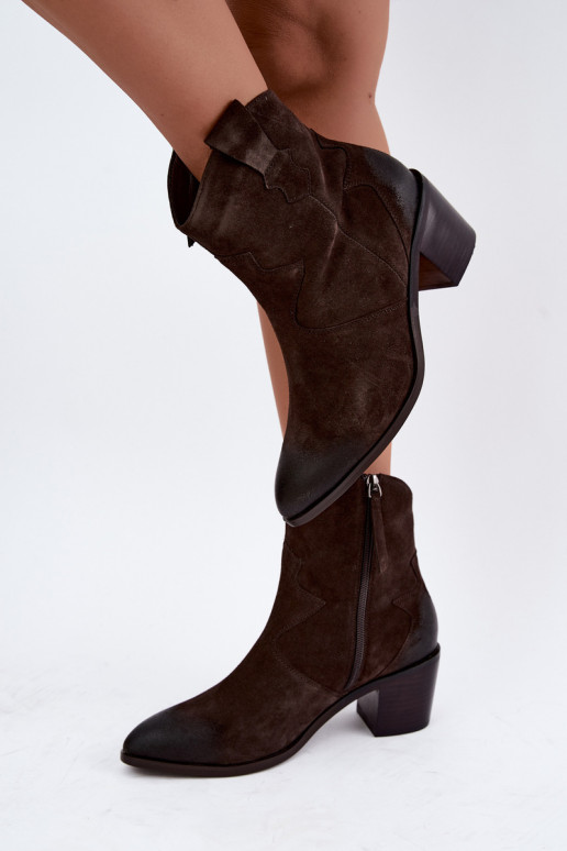 Haut INildlederschuhe CoZuboy-Stil sich Zuarm laufen D&A CR62-3395 dunkelbraun