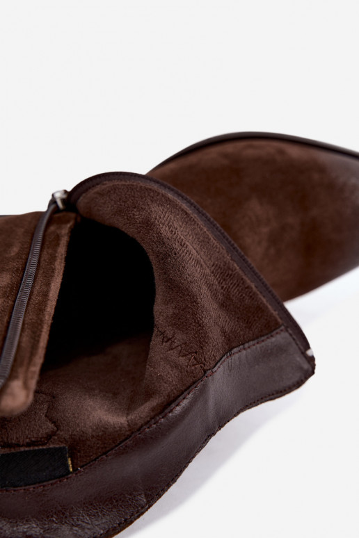 Haut INildlederschuhe CoZuboy-Stil sich Zuarm laufen D&A CR62-3395 CzekoladoZue