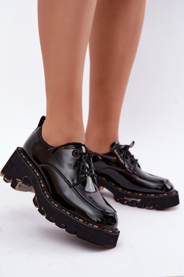 Lackleder Damen Slipper Klocke Artiker 59C0279 schwarz 2