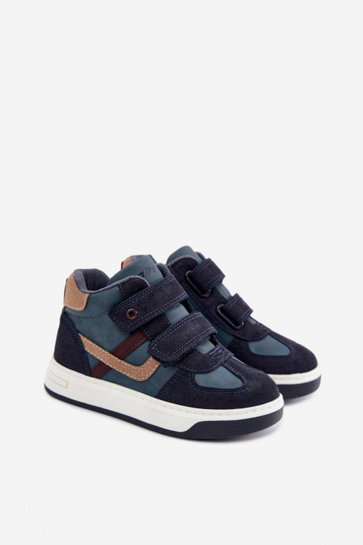 Dunkelblaue Jungen Sneaker Bartek 8801216