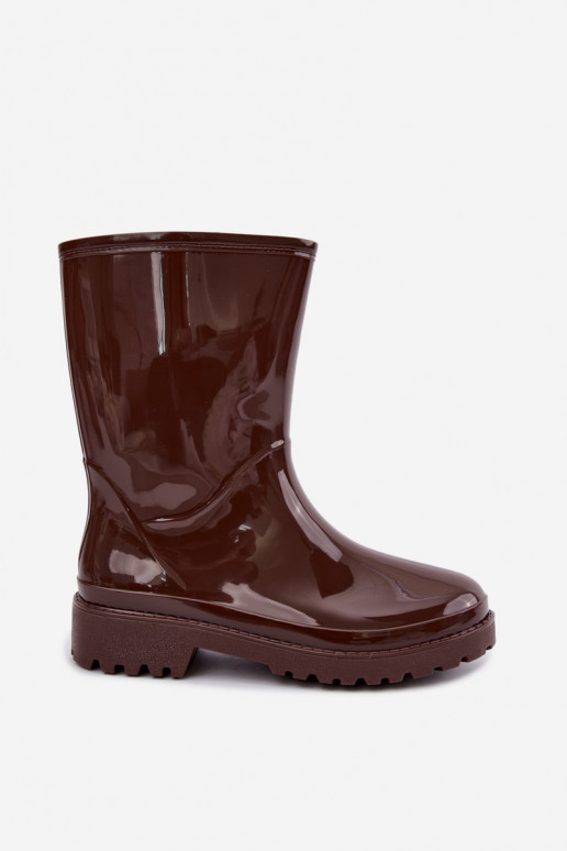 Damen Gummistiefel in dunkelbrauner Farbe Elvara