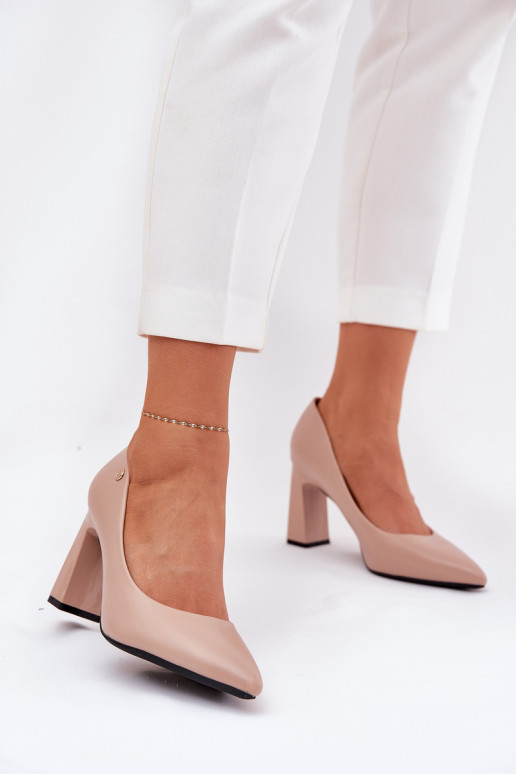Elegante Absatzschuhe Vinceza 62221 in Sandfarbe