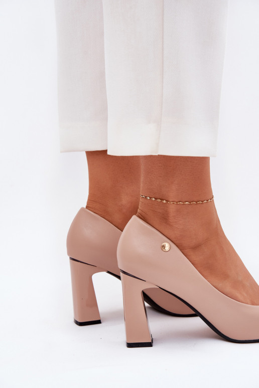 Elegante Absatzschuhe Vinceza 62221 in Sandfarbe