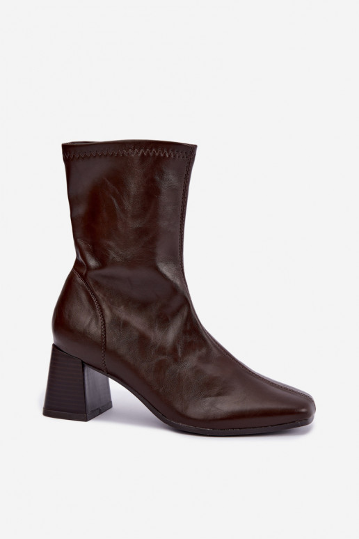 Damen braune Stiefel Veradis