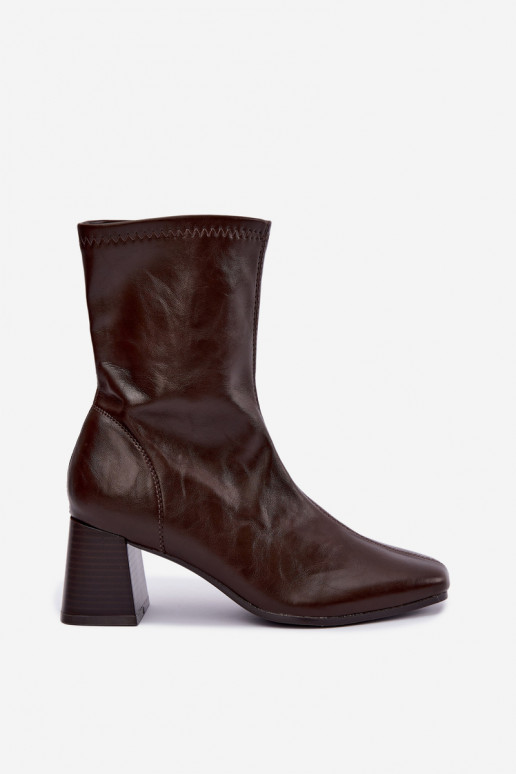 Damen braune Stiefel Veradis