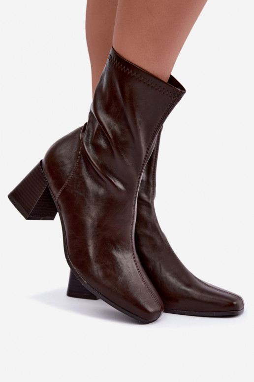 Damen braune Stiefel Veradis