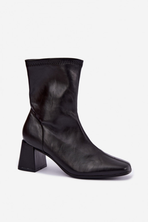 Damen schwarze Stiefel Veradis