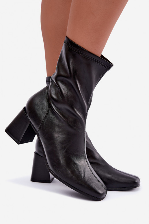 Damen schwarze Stiefel Veradis
