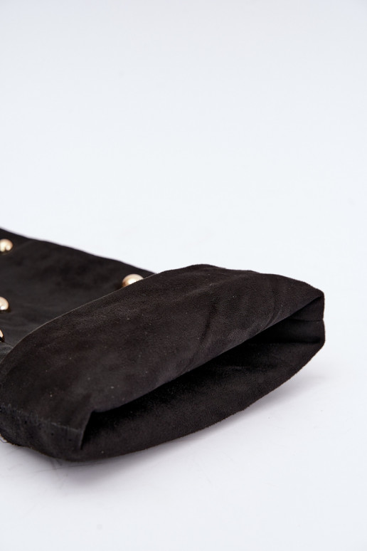 Schlüpfstiefel mit dünnen Absätzen und kunstvollen Details in schwarzer Farbe Beladine
