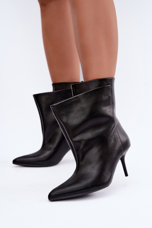 Isolierte Damarielle Stiefeletten mit dünnen Absätzen in Schwarz