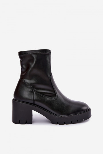Klocke gefütterte Stiefeletten Vinceza 58672 in schwarz 2